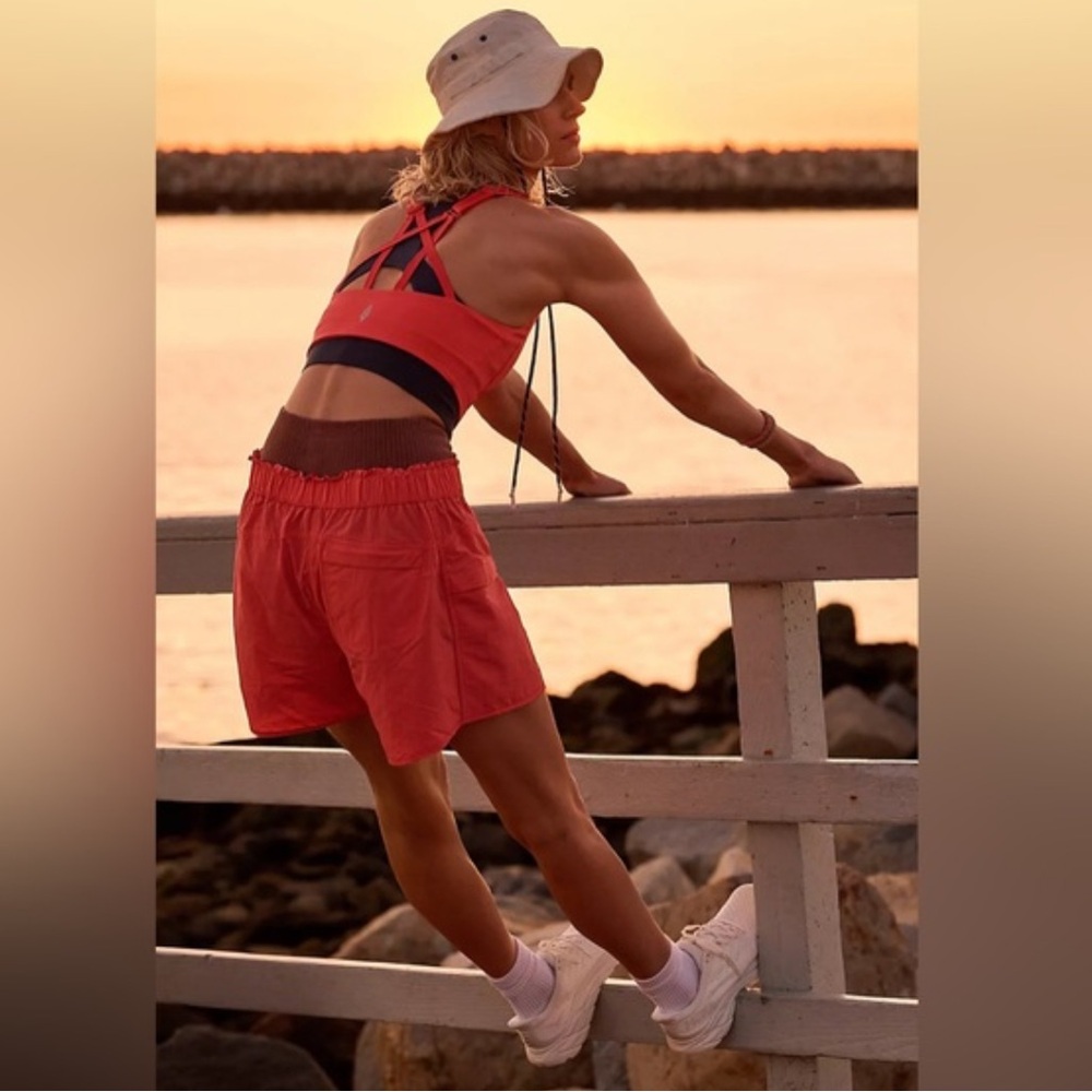 NWT Free People Movement In the Wild Shorts - Bright Orange